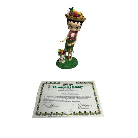 new BETTY BOOP collector figurine danbury mint HAWAIIAN HOLIDAY - Picture 1 of 7